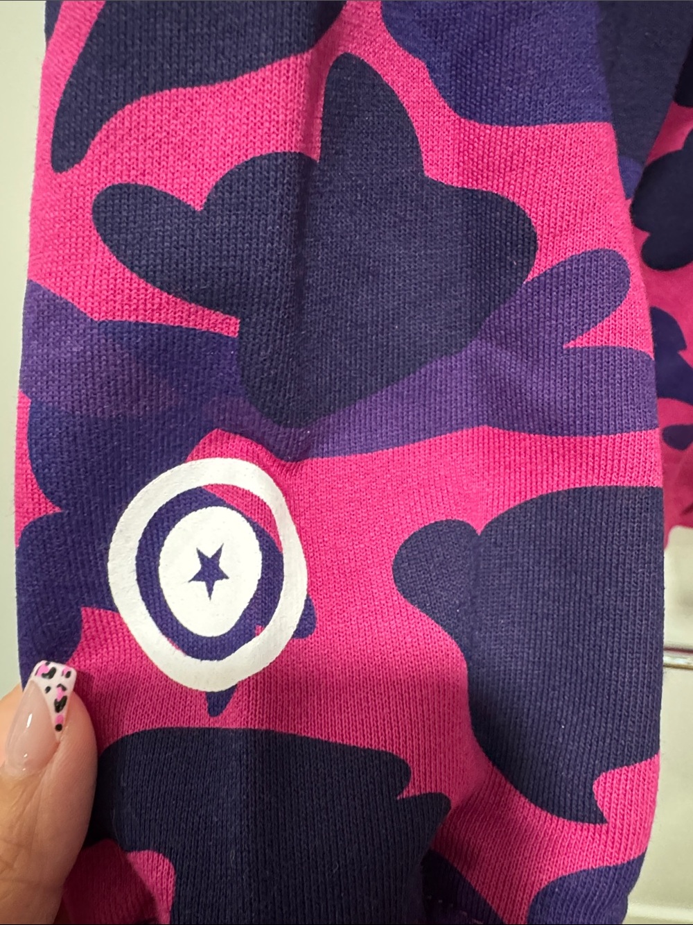 Bape Pink and Purple Camo Zip Hoodie - Picture 2 of 8